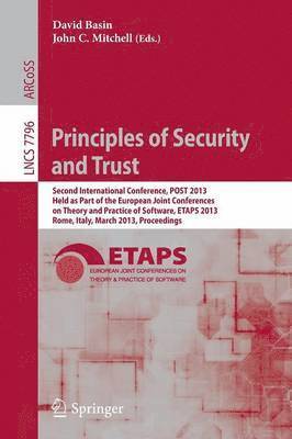 bokomslag Principles of Security and Trust