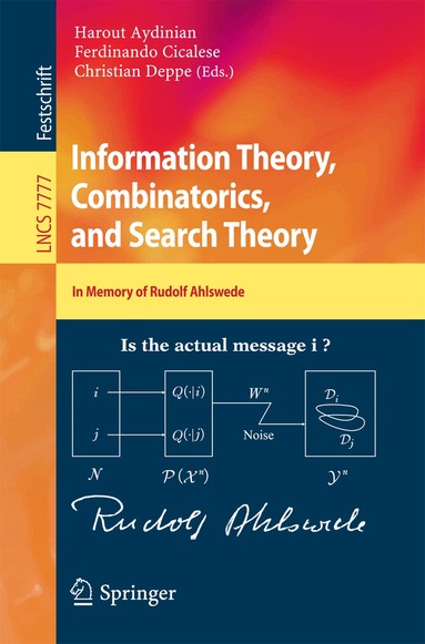 Harout Aydinian, Ferdinando Cicalese, Christian Deppe - Information Theory, Combinatorics, and Search Theory, Häftad