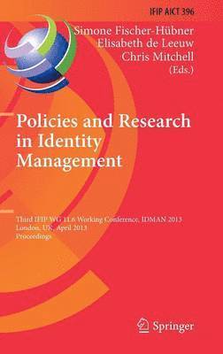 bokomslag Policies and Research in Identity Management