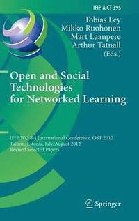 bokomslag Open and Social Technologies for Networked Learning