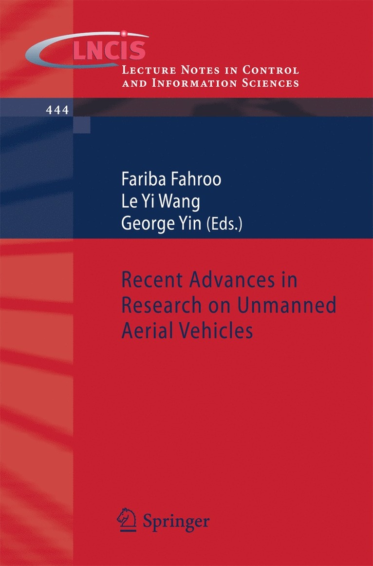 Fariba Fahroo, Le Yi Wang, George Yin - Recent Advances in Research on Unmanned Aerial Vehicles, Häftad