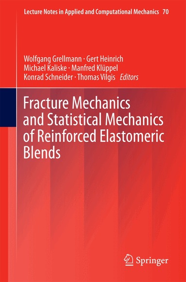 Wolfgang Grellmann, Gert Heinrich, Michael Kaliske, Manfred Klüppel, Konrad Schneider, Thomas Vilgis - Fracture Mechanics and Statistical Mechanics of Reinforced Elastomeric Blends, Inbunden