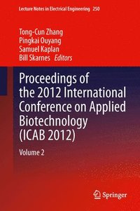 bokomslag Proceedings of the 2012 International Conference on Applied Biotechnology (ICAB 2012)