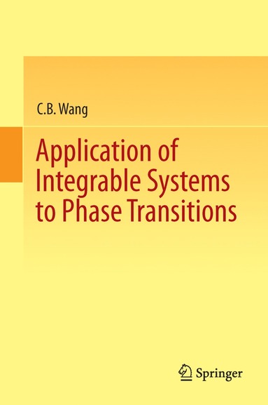 bokomslag Application of Integrable Systems to Phase Transitions