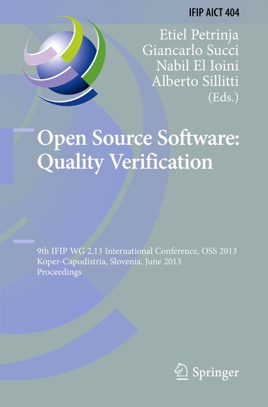 Etiel Petrinja, Giancarlo Succi, Nabil El Ioini, Alberto Sillitti - Open Source Software: Quality Verification, Inbunden