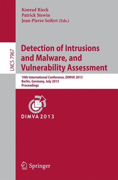 bokomslag Detection of Intrusions and Malware, and Vulnerability Assessment