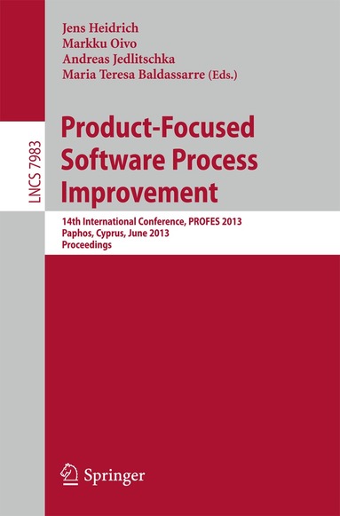 Jens Heidrich, Markku Oivo, Andreas Jedlitschka, Maria Teresa Baldassarre - Product-Focused Software Process Improvement, Häftad