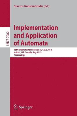 bokomslag Implementation and Application of Automata