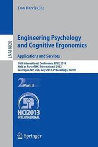 bokomslag Engineering Psychology and Cognitive Ergonomics. Applications and Services