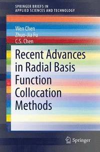 bokomslag Recent Advances in Radial Basis Function Collocation Methods