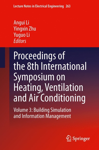 bokomslag Proceedings of the 8th International Symposium on Heating, Ventilation and Air Conditioning