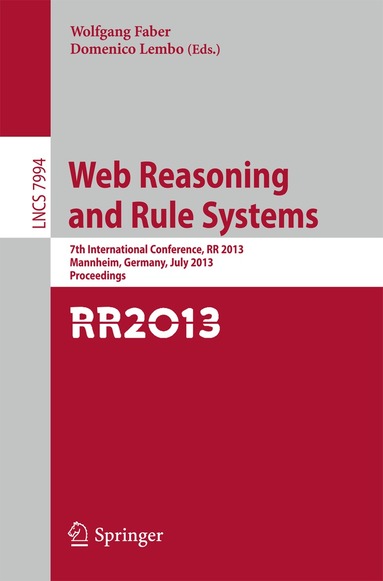 Wolfgang Faber, Domenico Lembo - Web Reasoning and Rule Systems, Häftad