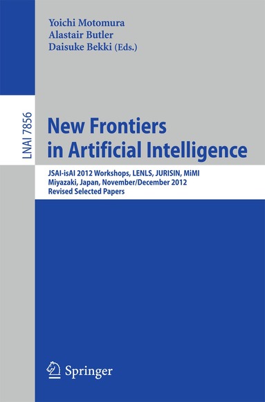 Yoichi Motomura, Alastair Butler, Daisuke Bekki - New Frontiers in Artificial Intelligence, Häftad
