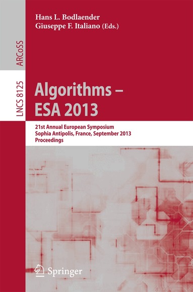 Hans L. Bodlaender, Giuseppe F. Italiano - Algorithms – ESA 2013, Häftad
