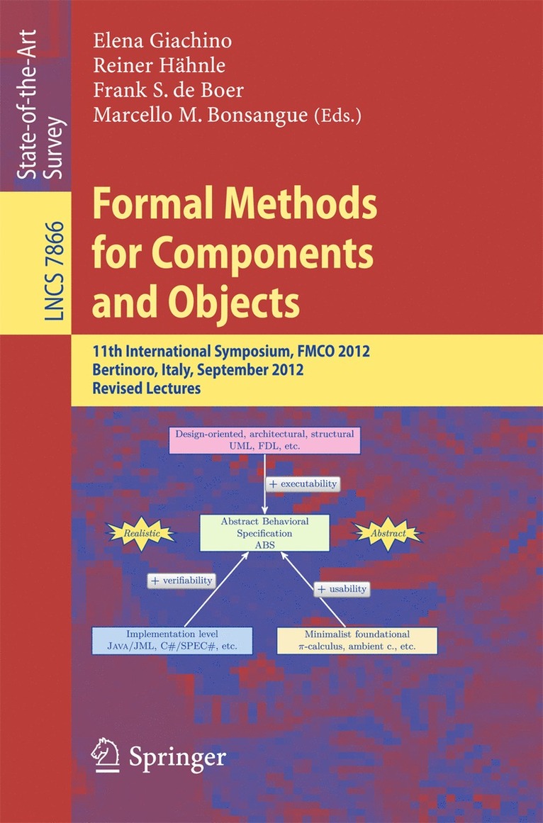 Elena Giachino, Reiner Hähnle, Frank S. de Boer, Marcello M. Bonsangue, Frank S. De Boer - Formal Methods for Components and Objects, Häftad