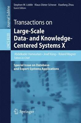 Transactions on Large-Scale Data- and Knowledge-Centered Systems X 1