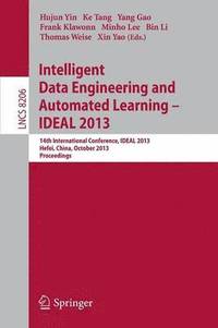 bokomslag Intelligent Data Engineering and Automated Learning -- IDEAL 2013