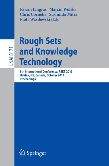 Pawan Lingras, Marcin Wolski, Chris Cornelis, Sushmita Mitra, Piotr Wasilewski - Rough Sets and Knowledge Technology, Häftad