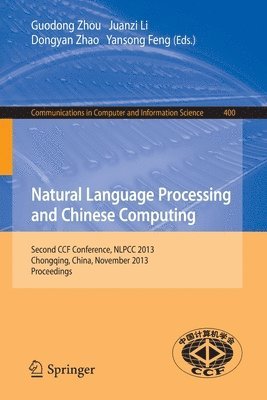 bokomslag Natural Language Processing and Chinese Computing