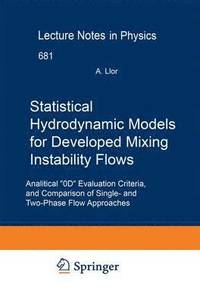 bokomslag Statistical Hydrodynamic Models for Developed Mixing Instability Flows