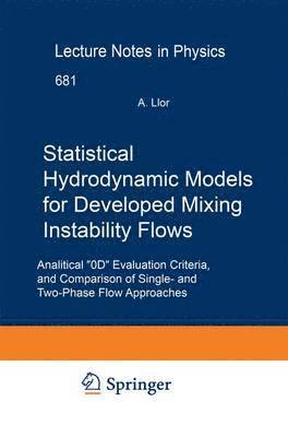 bokomslag Statistical Hydrodynamic Models for Developed Mixing Instability Flows