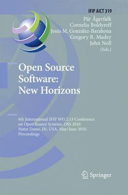 bokomslag Open Source Software: New Horizons