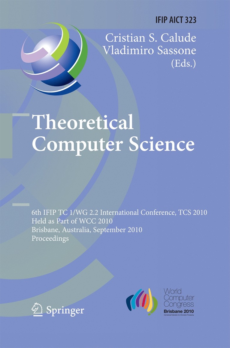 Christian S. Calude, Vladimiro Sassone - Theoretical Computer Science, Häftad