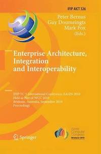 bokomslag Enterprise Architecture, Integration and Interoperability