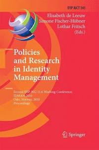 bokomslag Policies and Research in Identity Management