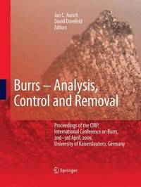 bokomslag Burrs - Analysis, Control and Removal