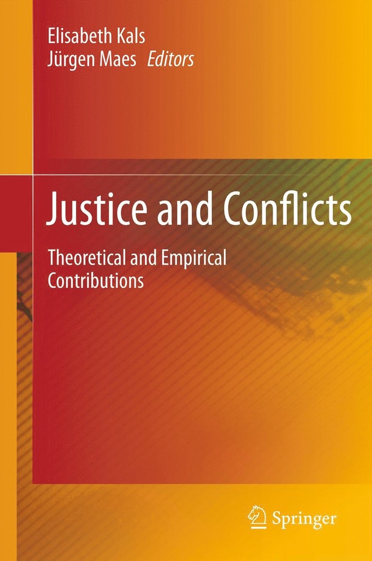 Elisabeth Kals, Jürgen Maes, Jurgen Maes - Justice and Conflicts, Häftad