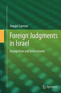 bokomslag Foreign Judgments in Israel