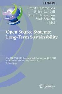 bokomslag Open Source Systems: Long-Term Sustainability