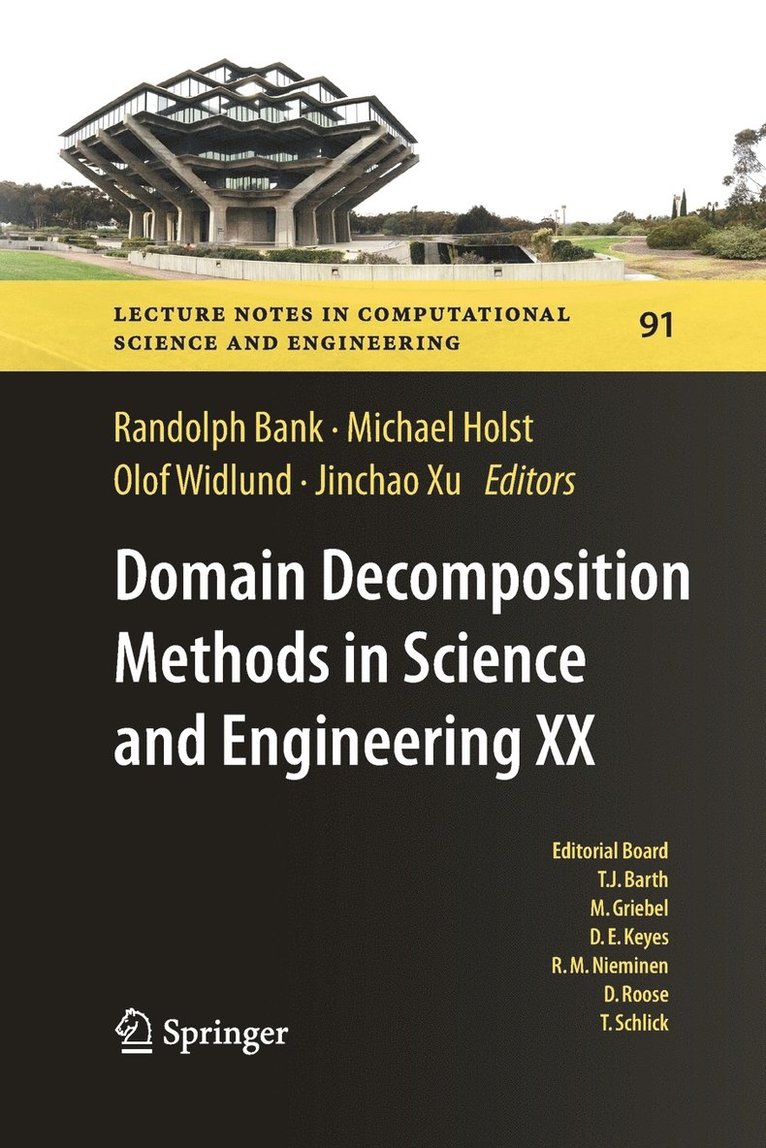 Randolph Bank, Michael Holst, Olof Widlund, Jinchao Xu - Domain Decomposition Methods in Science and Engineering XX, Häftad