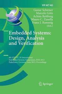 bokomslag Embedded Systems: Design, Analysis and Verification