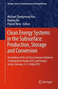 bokomslag Clean Energy Systems in the Subsurface: Production, Storage and Conversion