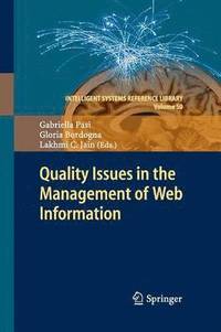 bokomslag Quality Issues in the Management of Web Information