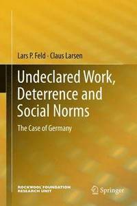 bokomslag Undeclared Work, Deterrence and Social Norms