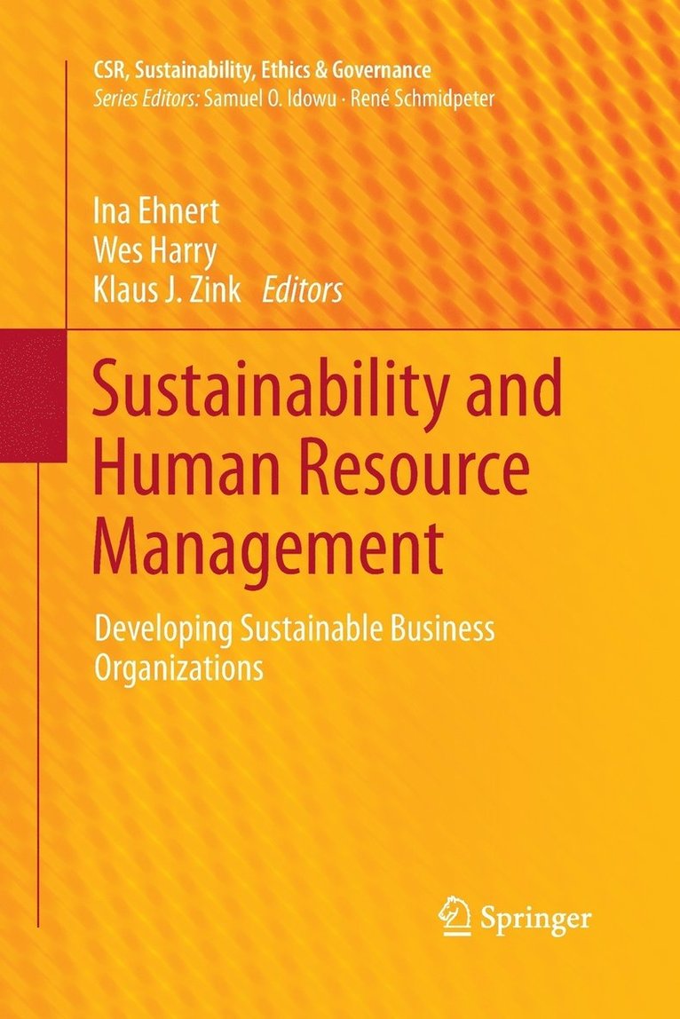 Sustainability and Human Resource Management 1