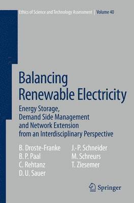 Balancing Renewable Electricity 1