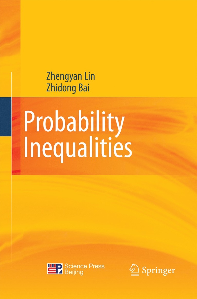 Zhengyan Lin, Zhidong Bai - Probability Inequalities, Häftad