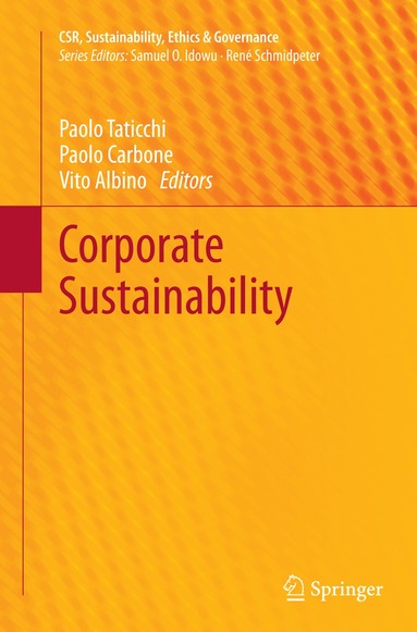 Paolo Taticchi, Paolo Carbone, Vito Albino - Corporate Sustainability, Häftad