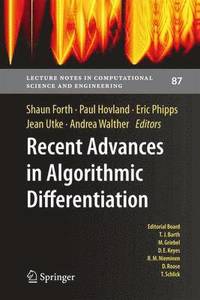 bokomslag Recent Advances in Algorithmic Differentiation