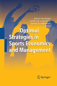 bokomslag Optimal Strategies in Sports Economics and Management