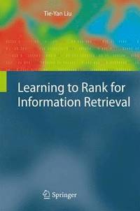 bokomslag Learning to Rank for Information Retrieval