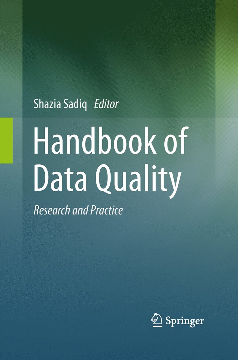 Handbook of Data Quality