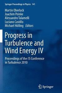 bokomslag Progress in Turbulence and Wind Energy IV