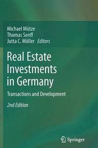 bokomslag Real Estate Investments in Germany