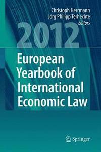 bokomslag European Yearbook of International Economic Law 2012
