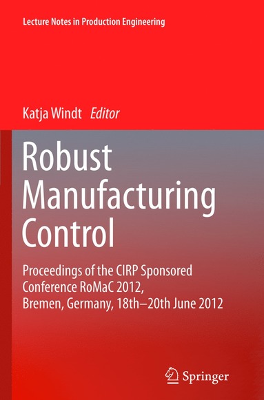 bokomslag Robust Manufacturing Control